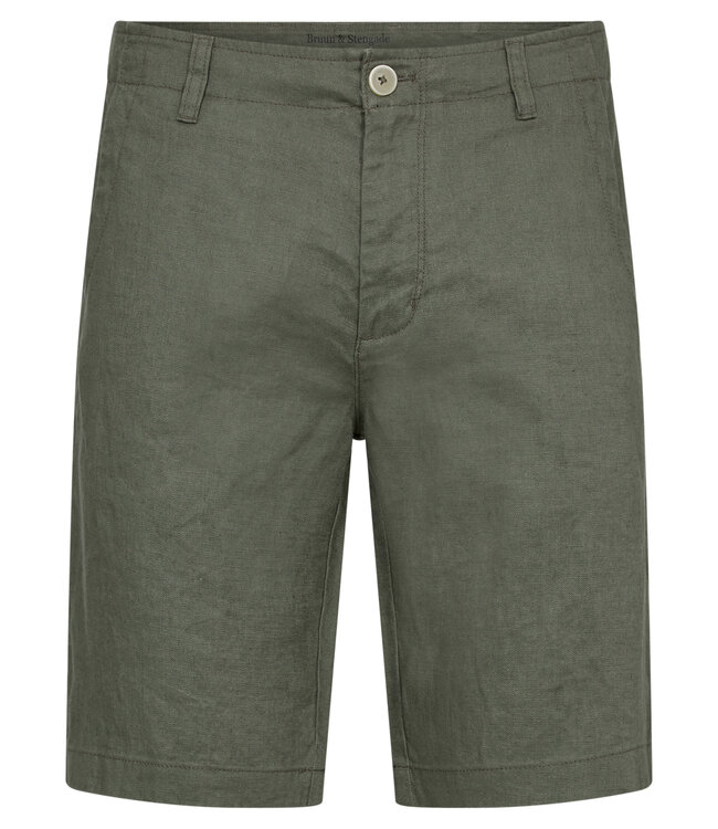 Modern Fit Army Green Abel Shorts