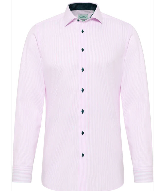 Slim Fit Pink Bengal Striped Shirt