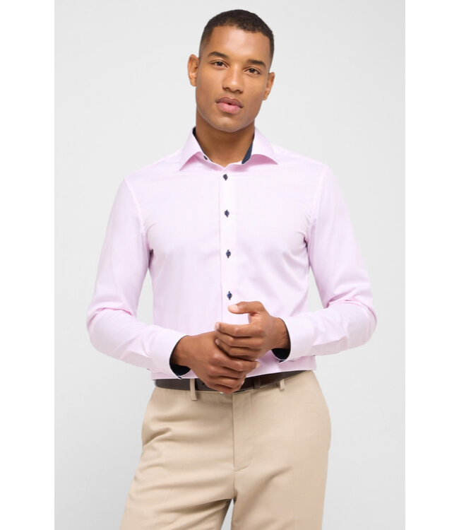 Slim Fit Pink Bengal Striped Shirt