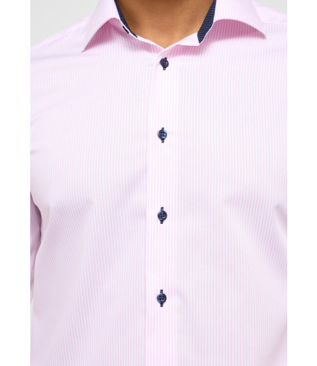 Slim Fit Pink Bengal Striped Shirt