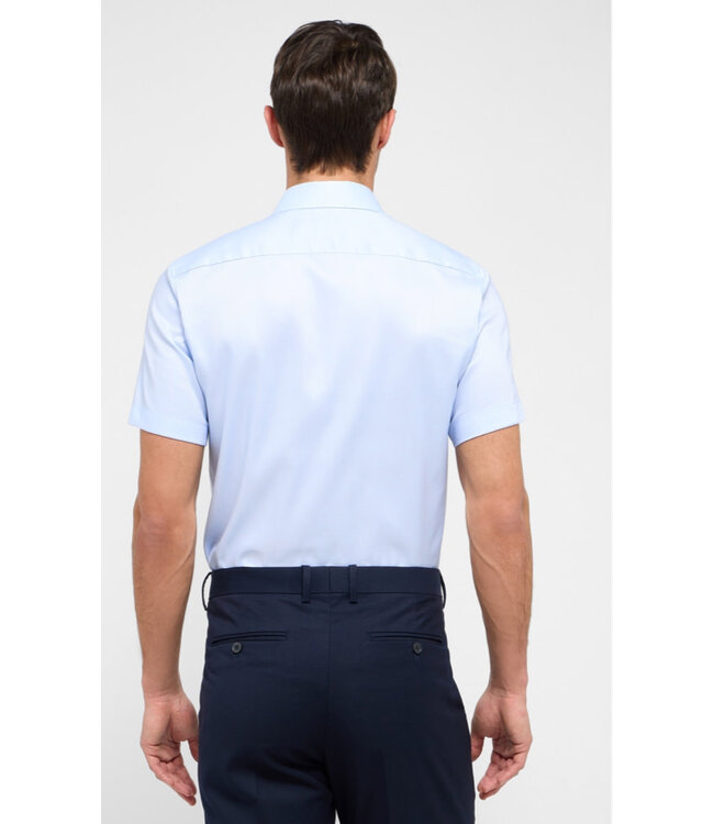Slim Fit Blue Oxford Short Sleeve Shirt