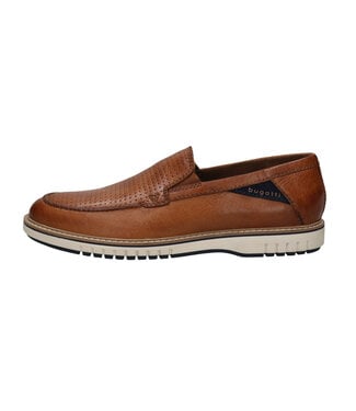 BUGATTI Cognac Makori Slip-On Shoes