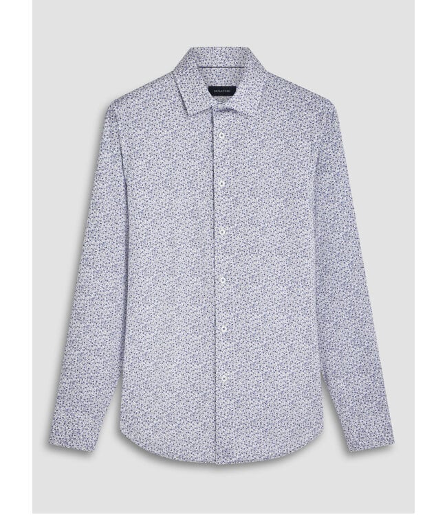 Modern Fit Night Blue Paisley Shirt