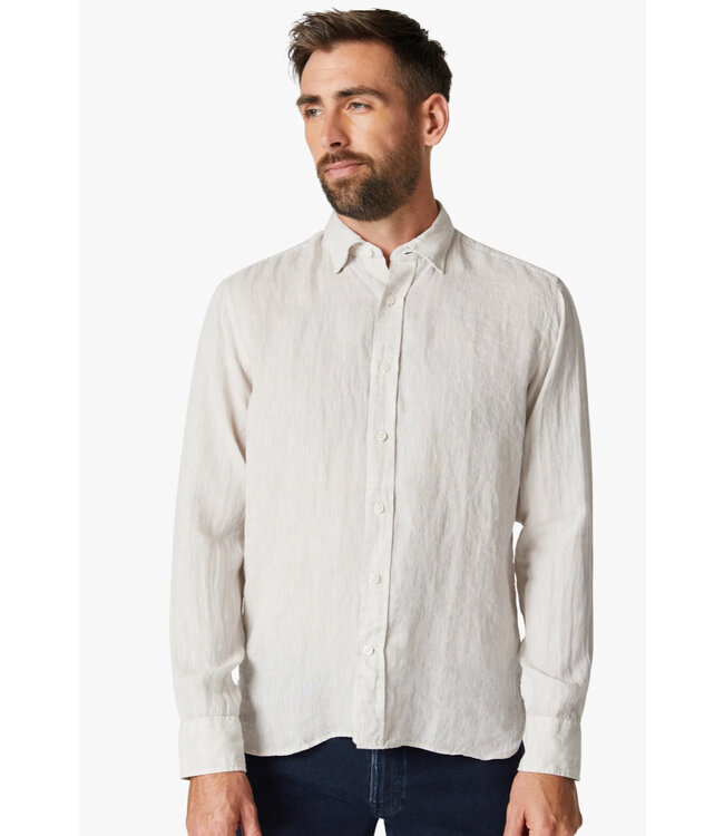 Modern Fit Taupe Chambray Shirt