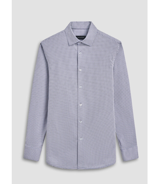 Modern Fit Navy Check Oval Shirt