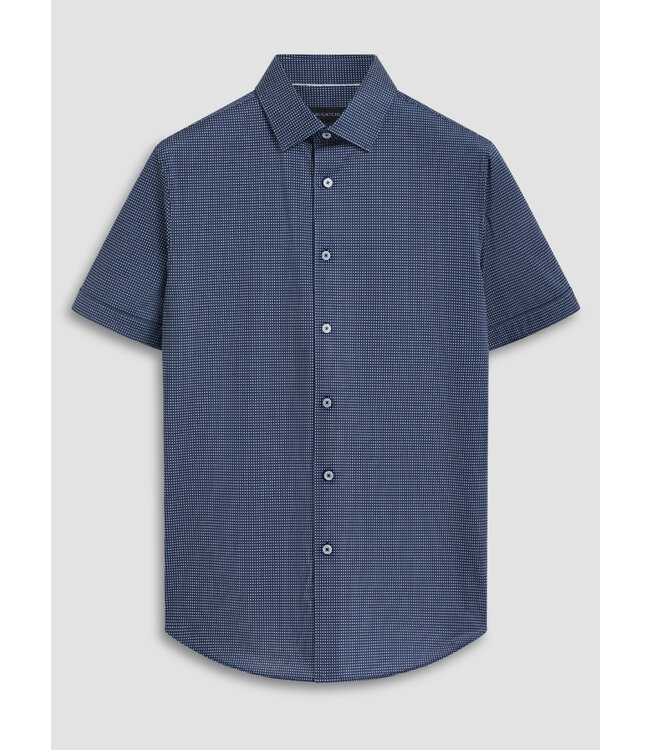 Modern Fit Navy White Dot Shirt