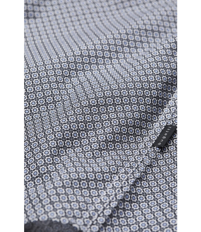 Modern Fit Navy Grey Shirt