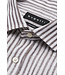 Modern White Brown Striped Shirt