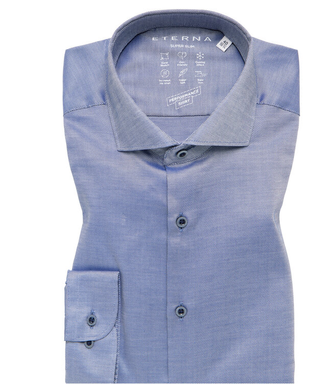 Modern Fit Dark Blue Oxford Shirt