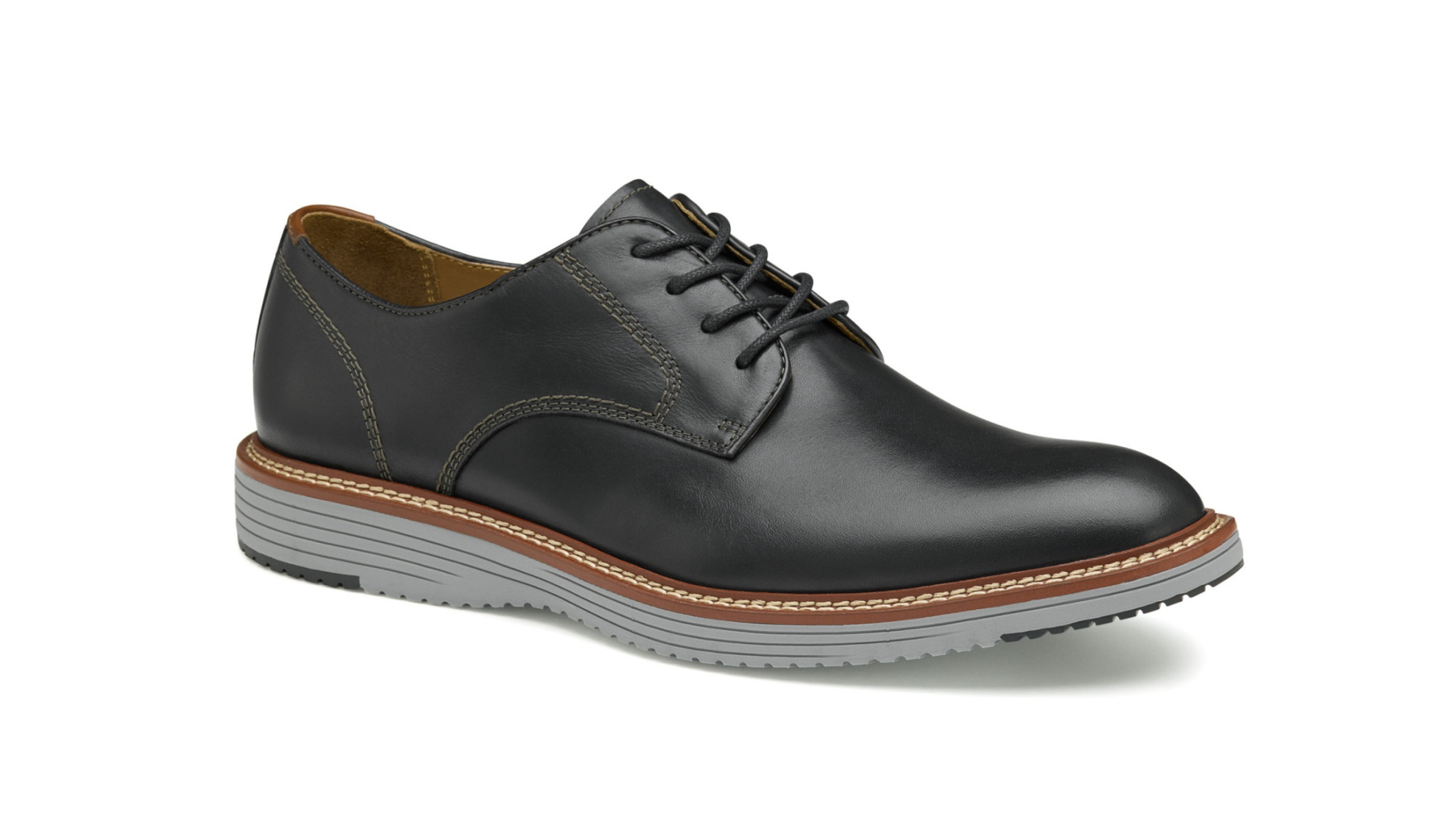 Black Full Grain Upton Shoes - Benjamin's Menswear