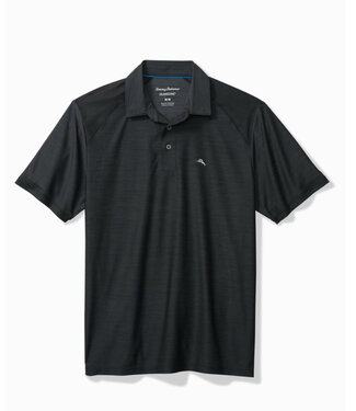 TOMMY BAHAMA Jet Black Palm Coast Pro Polo