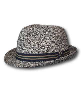 Blue Beige Paper Hat