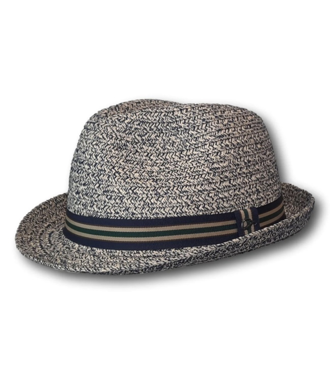 Blue Beige Paper Hat