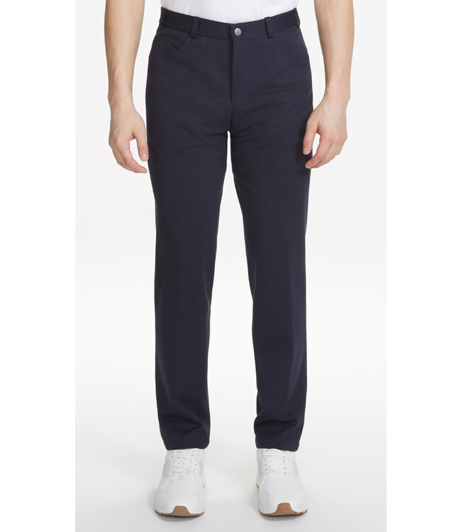 Slim Fit Navy Hi-Line Pants