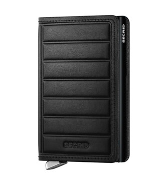SECRID Emboss Lines Black Slimwallet - Premium