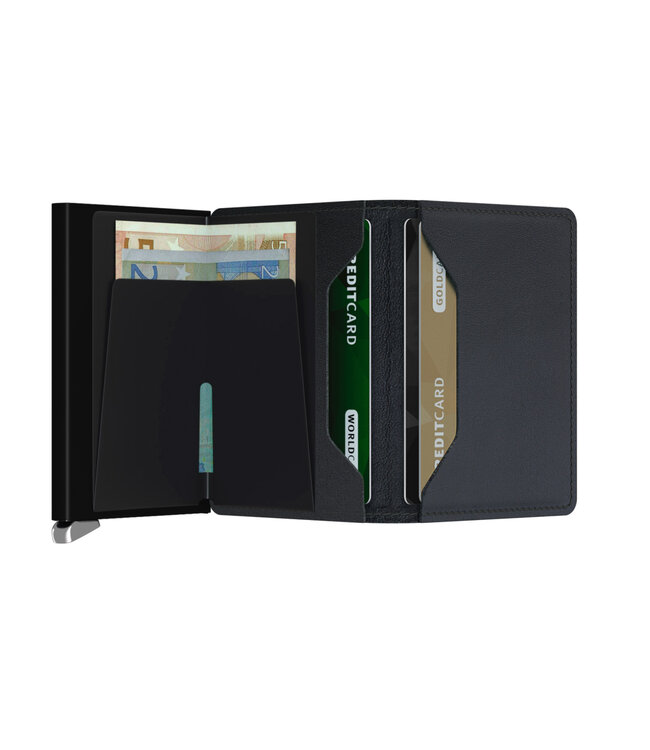 Emboss Lines Black Slimwallet - Premium