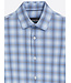 Modern Fit Blue Plaid Shirt