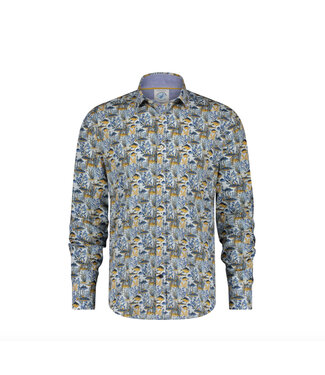 A FISH NAMED FRED Modern Fit Fish Coral Shirt