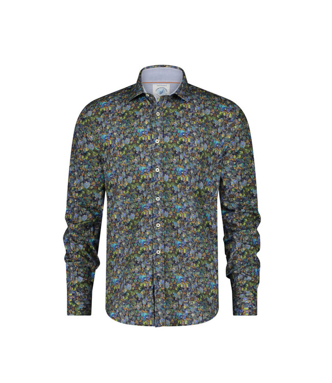 Modern Fit Frozen Leaves Shirt
