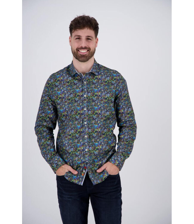 Modern Fit Frozen Leaves Shirt