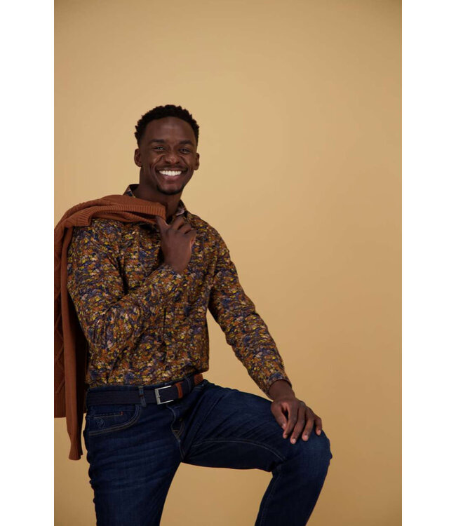 Modern Fit Forest Leaves Shirt