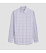 BUGATCHI Modern Fit Air Blue Plaid Shirt
