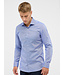 Modern Fit Blue Herringbone Dress Shirt