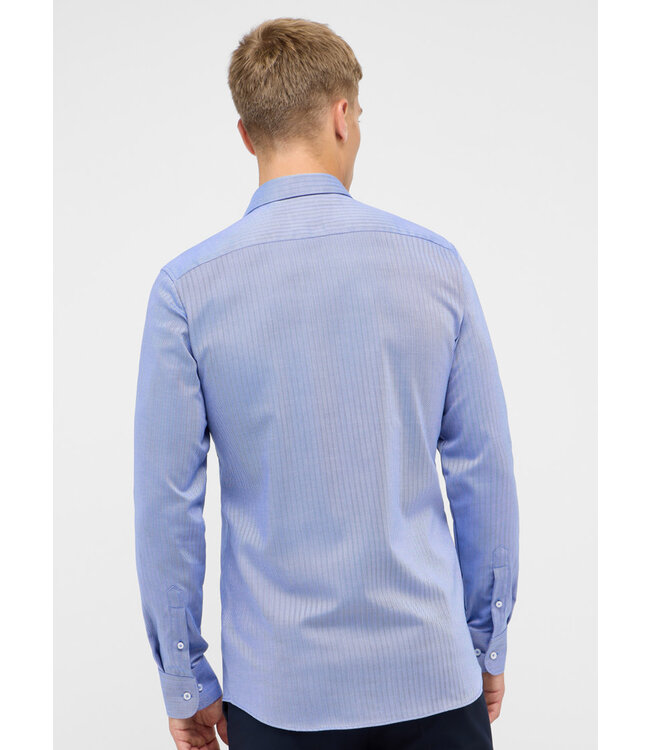Modern Fit Blue Herringbone Dress Shirt