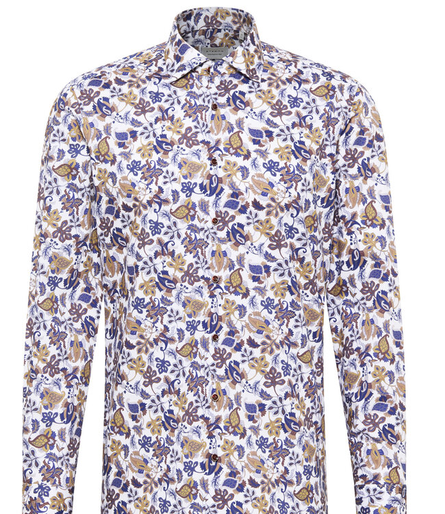 Modern Fit Floral Pattern Dress Shirt