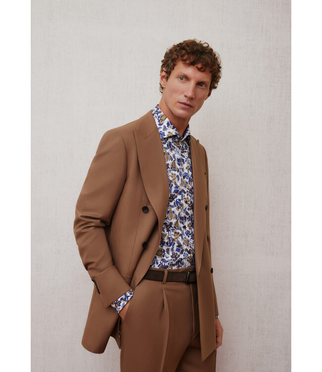 Modern Fit Floral Pattern Dress Shirt