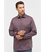Slim Fit Navy Brown Pattern Shirt