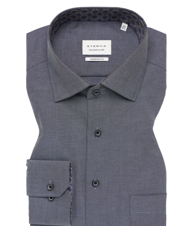 Modern Fit Grey Dress Shirt