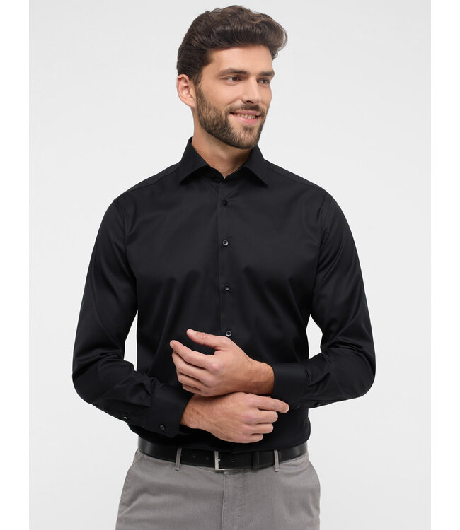 Modern Fit Black  Dress Shirt