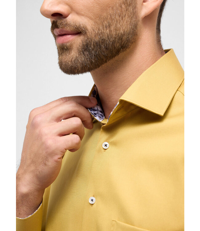 Modern Fit Mustard W/Trim Dress Shirt