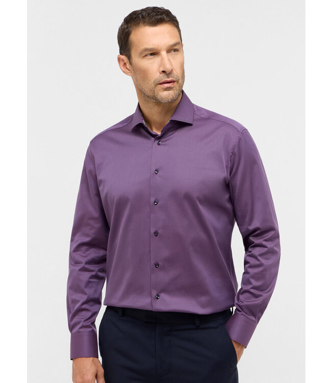 Slim Fit Purple Dress Shirt