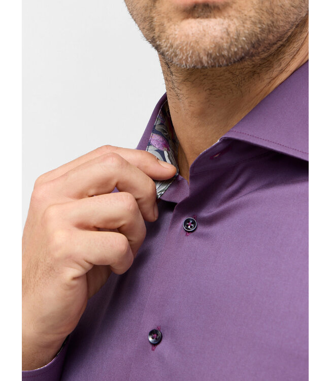 Slim Fit Purple Dress Shirt