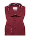 ETERNA Modern Fit Burgundy W/Trim Dress Shirt