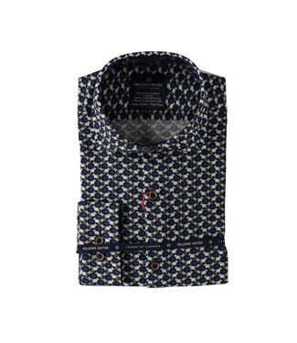 FELLOWS UNITED Modern Fit Circles and Squares Shirt