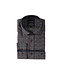 FELLOWS UNITED Modern Fit Navy Bars Shirt