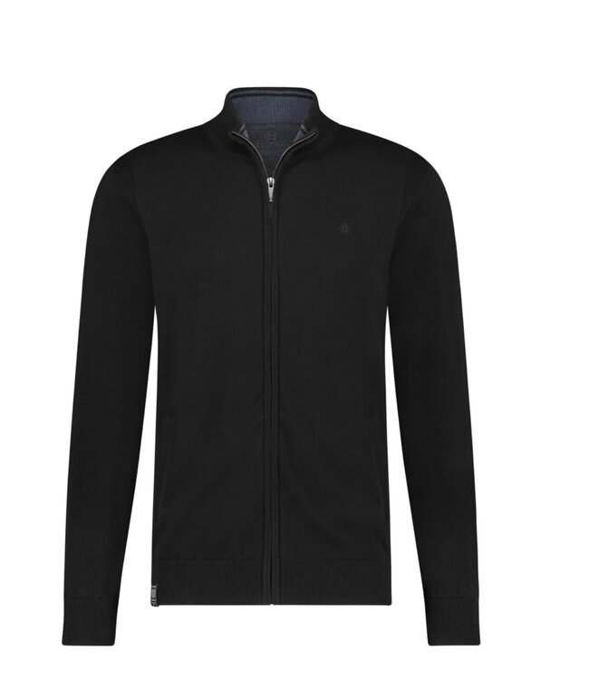 Black Iconic Basics Full Zip