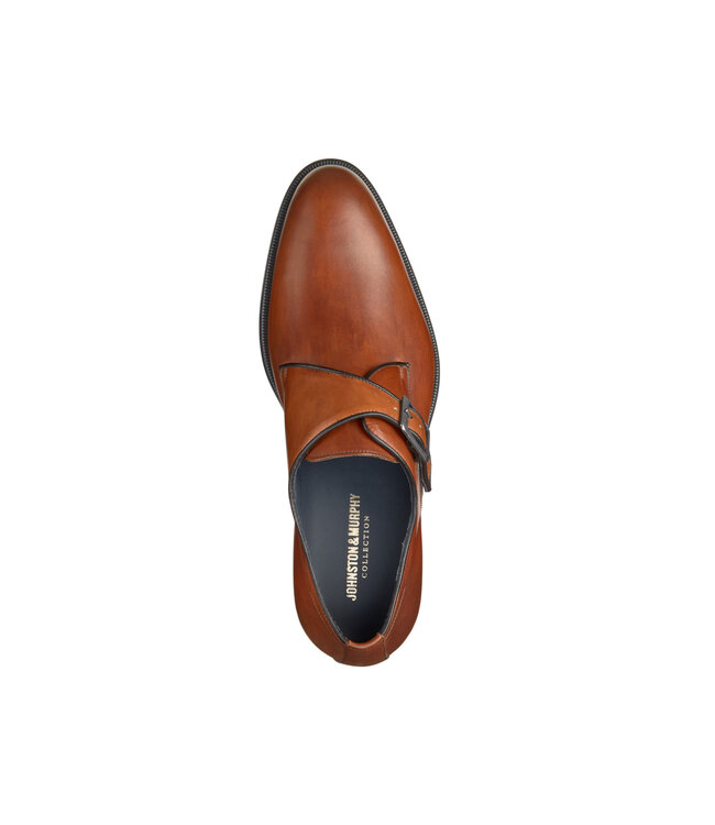 Tan Flynch Monk Strap Shoes