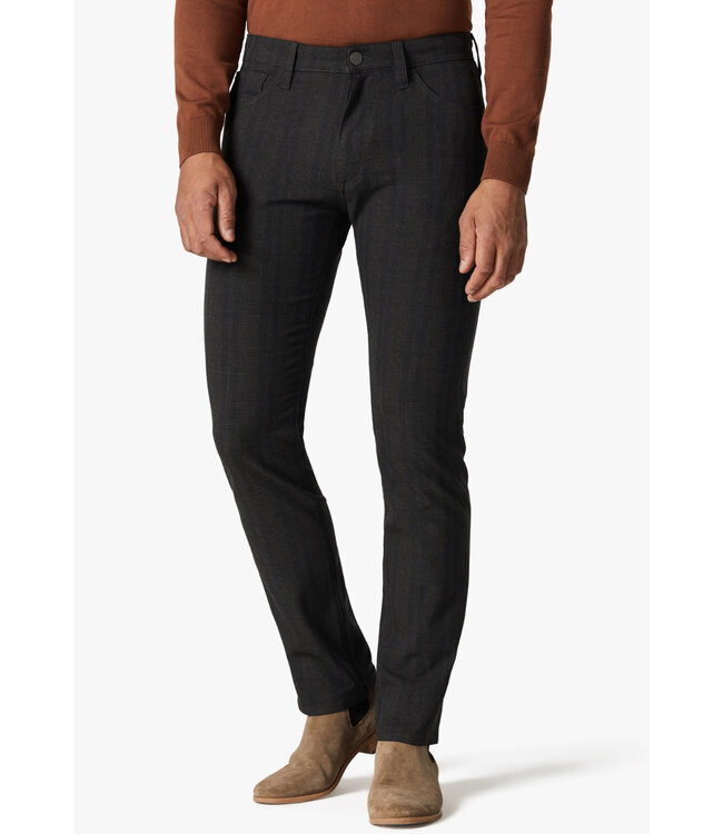 Modern Fit Charcoal Check 5 Pocket Pants