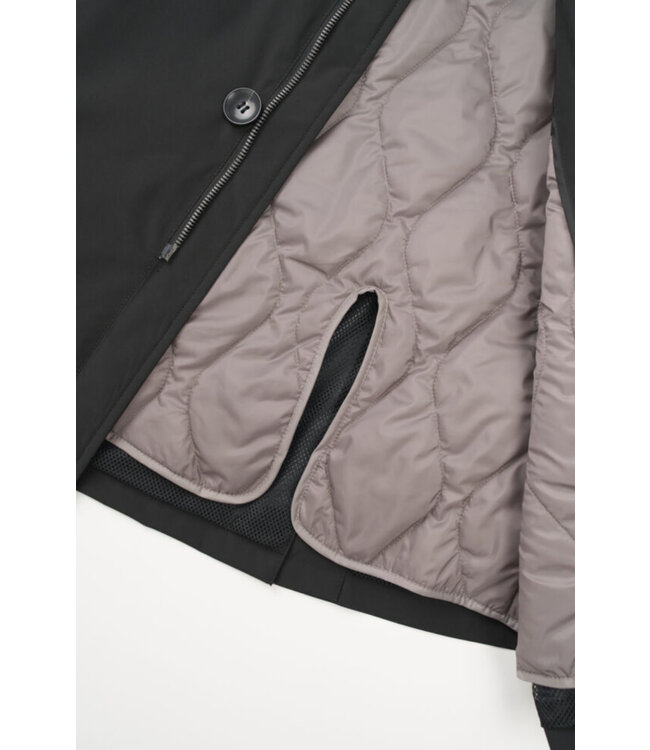 Black Removable Lining Raglan