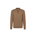 BUGATTI Tan 1/4 Zip Sweater