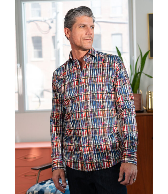 Modern Fit Multi Colour Print Shirt