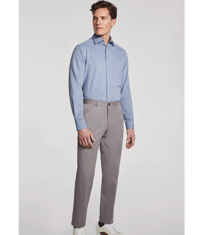 Modern Fit Blue Stanton Herringbone Shirt