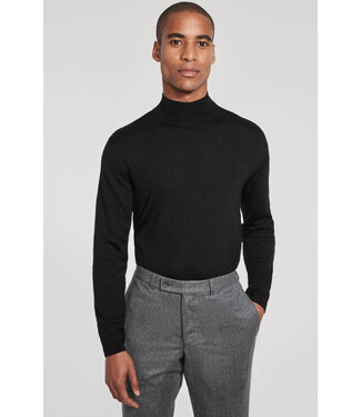 JACK VICTOR Black Beaudry Mock Neck Sweater