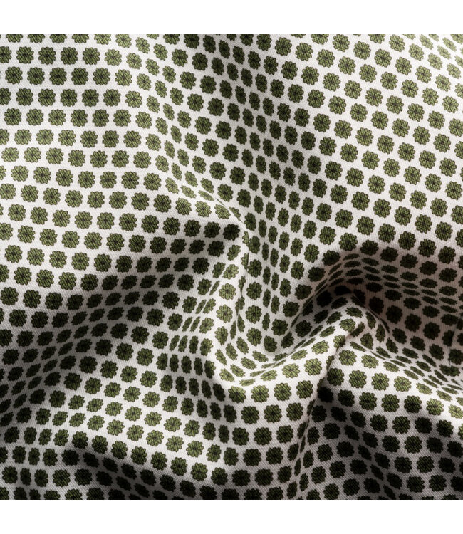 Slim Fit Green Daisy Shirt