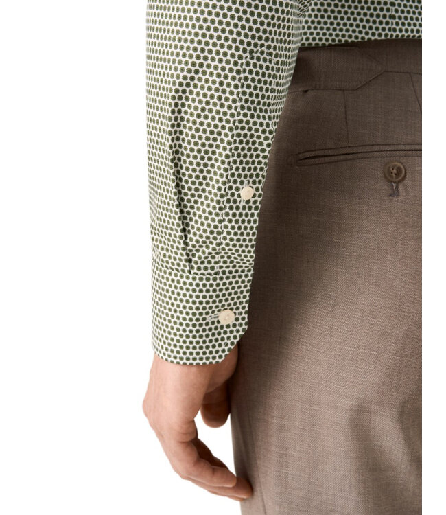 Slim Fit Green Daisy Shirt