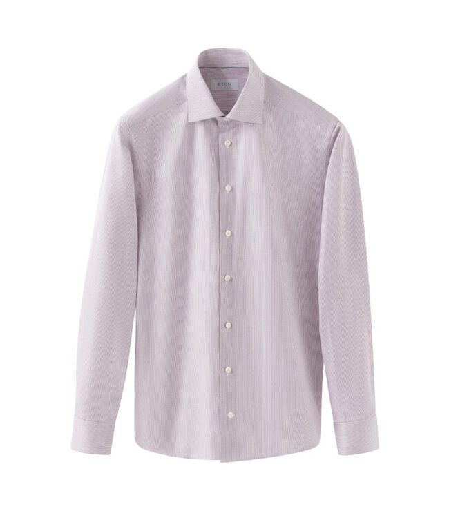 Slim Fit Red Bengal Striped Shirt